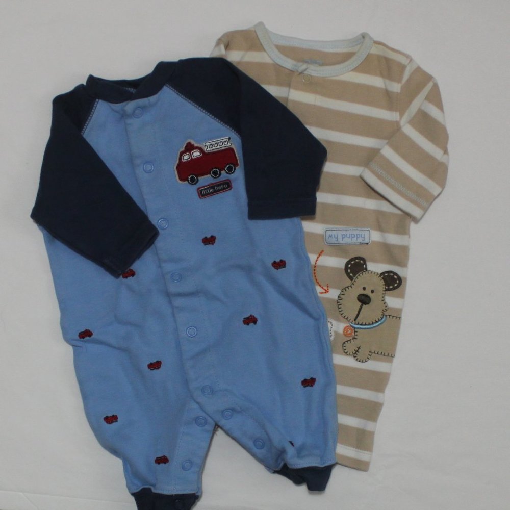 Carters NB Boys PJs Loungewear Lot Of 2 - Picture 12 of 12